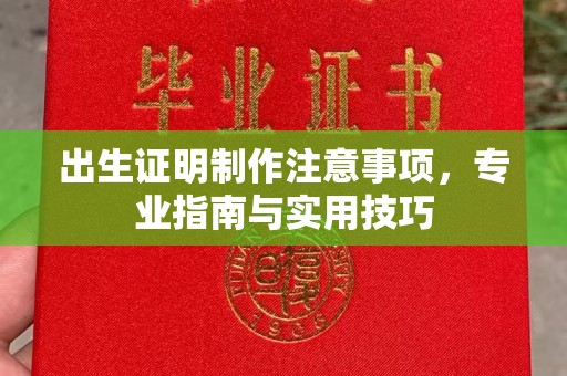 金湾出生证明制作注意事项，专业指南与实用技巧