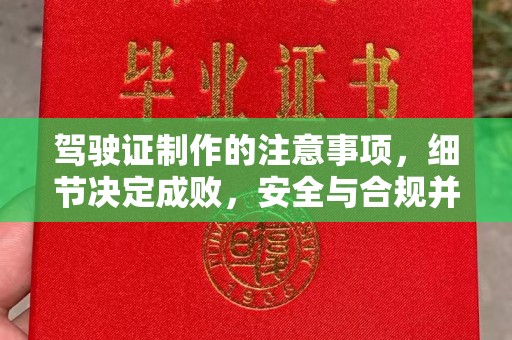 金湾驾驶证制作的注意事项，细节决定成败，安全与合规并行