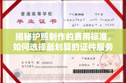 金湾揭秘护照制作的费用标准，如何选择最划算的证件服务？