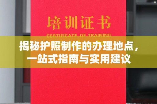 金湾揭秘护照制作的办理地点，一站式指南与实用建议